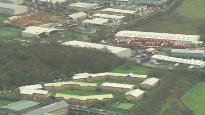 Aerial view of the Medway centre