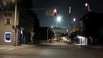fireball captured on dashcam video