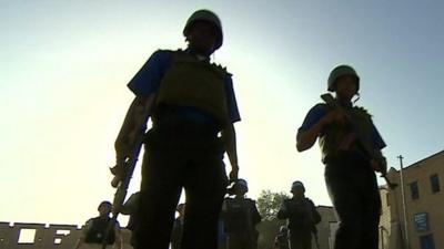 UN troops on the ground in Mali