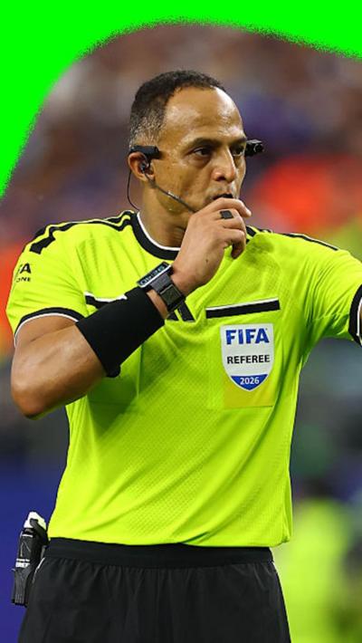 Ismail Elfath referees Netherlands v Japan in the Group F fixture in the 2026 World Cup