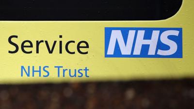 Sign showing NHS Trust