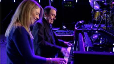 Jools Holland gives BBC London's Wendy Hurrell a piano lesson ahead of his new album release