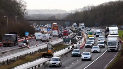 Traffic on the M25