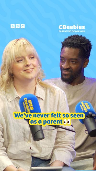 Guvna B and Katie Thistleton chat on the CBeebies Parenting Download podcast.