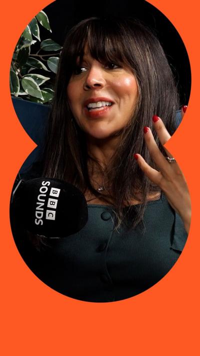 Dr Kirren Schnack speaks into a BBC Sounds microphone