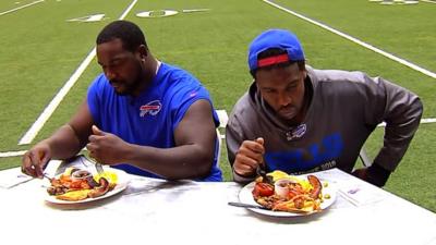 Buffalo Bills v Jacksonville Jaguars: NFL stars try British cooking