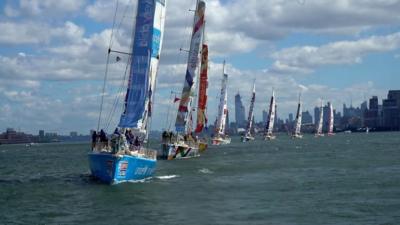 Londonderry duo arrive back from around the globe yacht race.