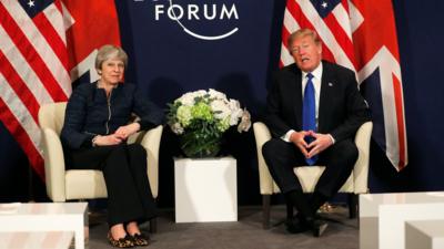 Donald Trump and Theresa May