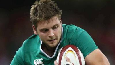 Iain Henderson scored his first try for Ireland in the match against Wales