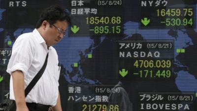 Stock market in Japan, where all stocks are down