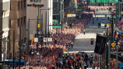 Over a million Broncos fans pack Denver