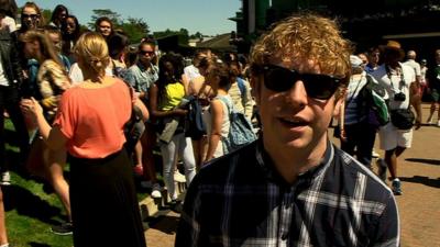 Comedian Josh Widdicombe takes to the grounds of Wimbledon