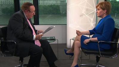 Andrew Neil and Nicola Sturgeon