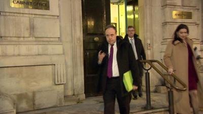 Nigel Dodds leaves the Cabinet Office