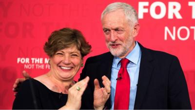 Emily Thornberry with Jeremy Corbyn