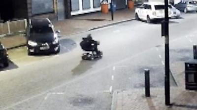 Thief on mobility scooter