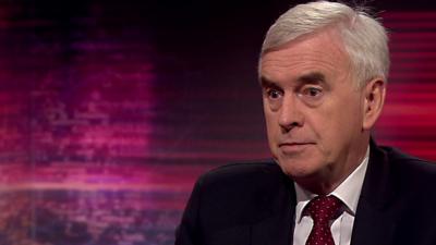 John McDonnell, Labour’s shadow chancellor