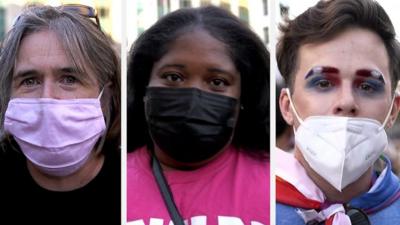 Three Biden supporters