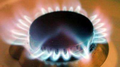 Gas cooker burning