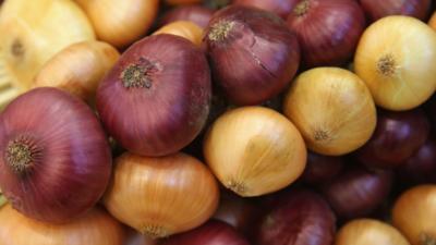 Red and white onions