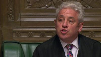 John Bercow announces results