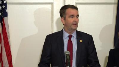 Governor Northam at a news conference