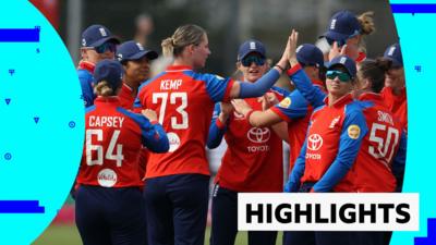 England women's cricket team celebrate