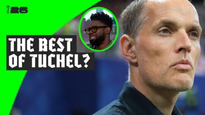 Micah Richards talks about Thomas Tuchel in the BBC studio