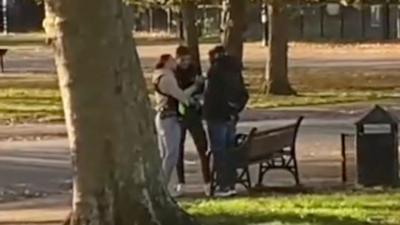 Amateur footage shows Ketabu being arrested in Finsbury park