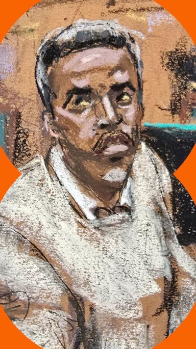 Court sketch of Diddy