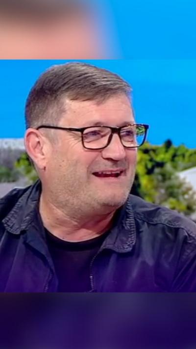 Paul Heaton in a TV studio