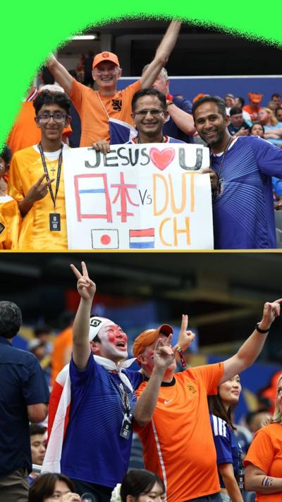 Dutch and Japanese fans