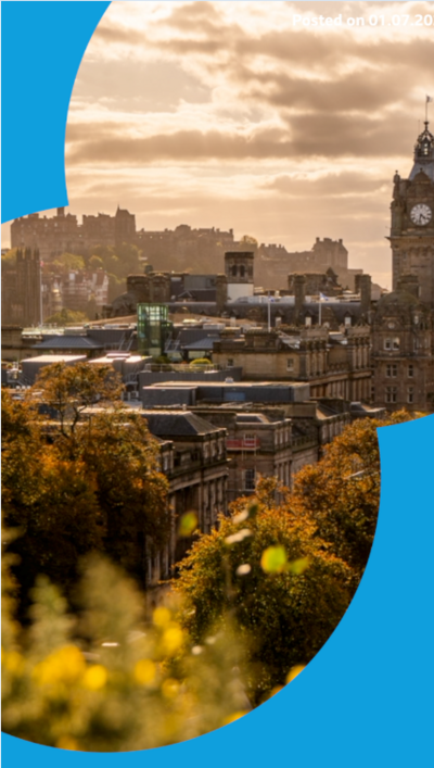 A hot day seen over Edinburgh 