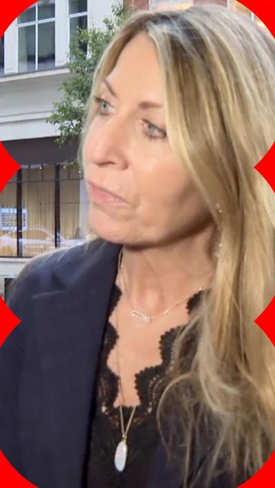 Deborah Turness outside New Broadcasting House