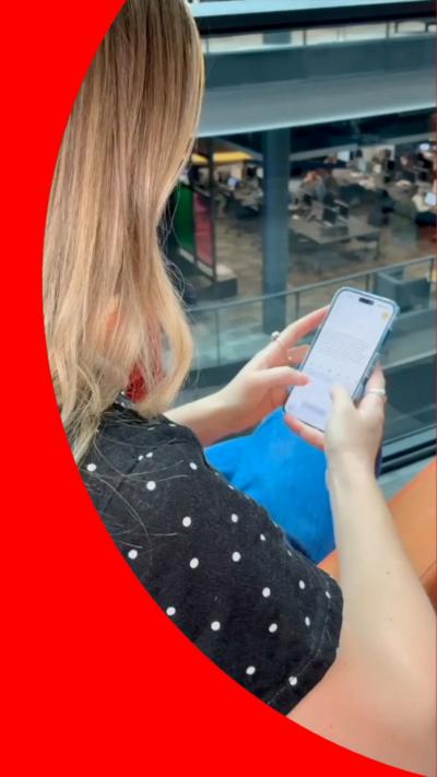 Woman on phone