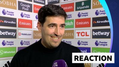 Andoni Iraola in post match interview 