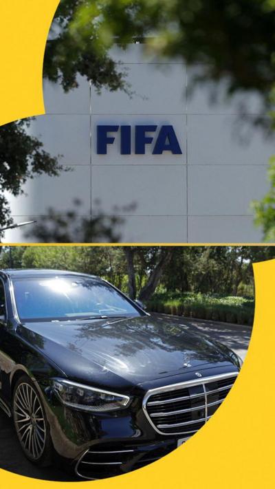 Cars arrive at Fifa's Africa regional office in Morocco