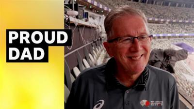 Athletics commentator Geoff Wightman