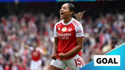 Arsenal's Olivia Smith celebrates
