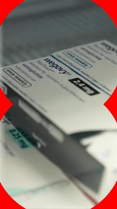 Packet of Wegovy medication