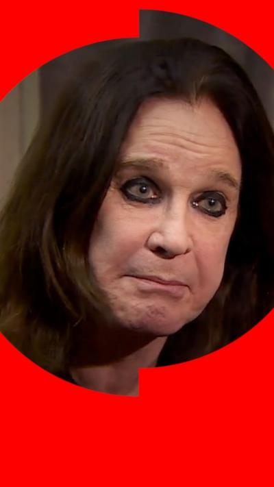 Ozzy Osbourne speaking to Colin Paterson in 2017