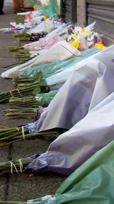 Flowers laid in memory of the victims of the Legacy funeral scandal