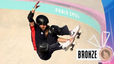 Team GB's Sky Brown wins skateboarding bronze