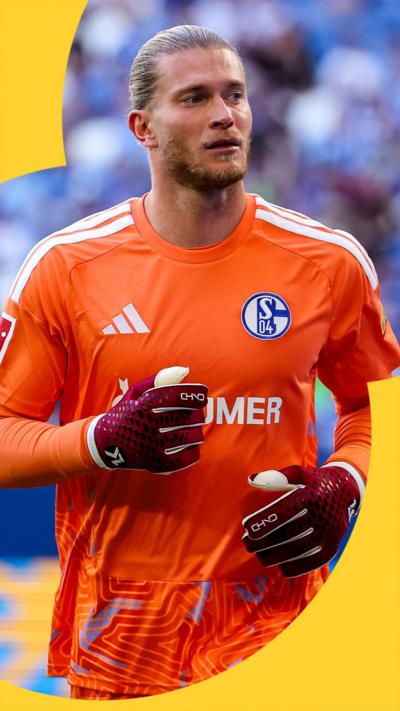 Loris Karius playing as goalkeeper for Schalke 
