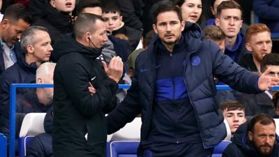 Kevin Friend and Frank Lampard