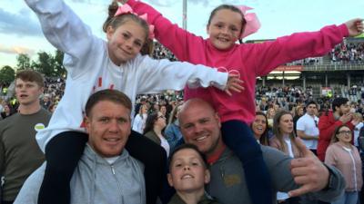 Fans at the One Love Manchester concert