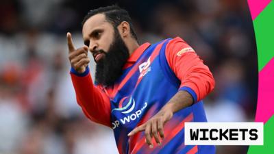 Adil Rashid after getting three wickets 