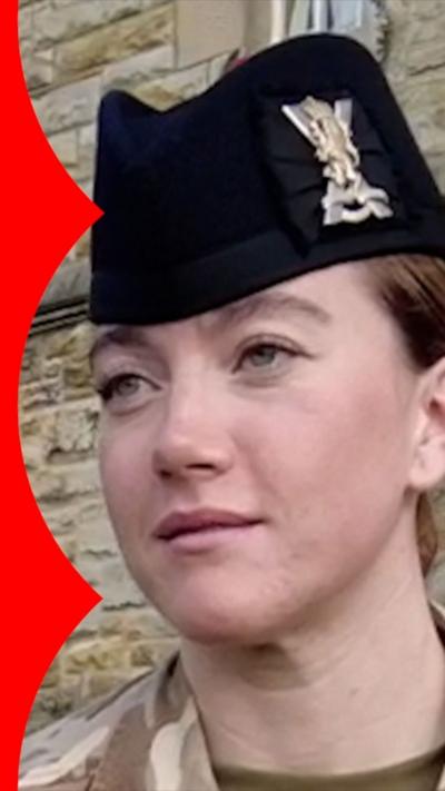 Lance Corporal Taylor Emslie in uniform