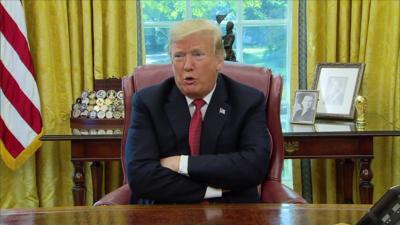 President Trump in the Oval Office