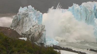 Perito Morenio Glacier known as the "White Giant" in Argentina